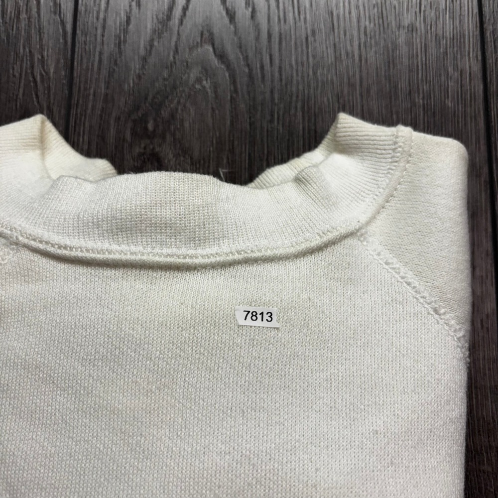 Vintage Disney Mickey's 60th Birthday Large Sweatshirt 1928-1988 White USA Made - Picture 9 of 9